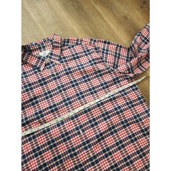 Southern Tide plaid chest pocket button up mens 2XL shirt Skipjack Logo cotton - Picture 5 of 9